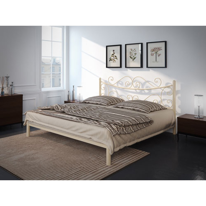 Двуспальная металлическая кровать Азалия (разные цвета)